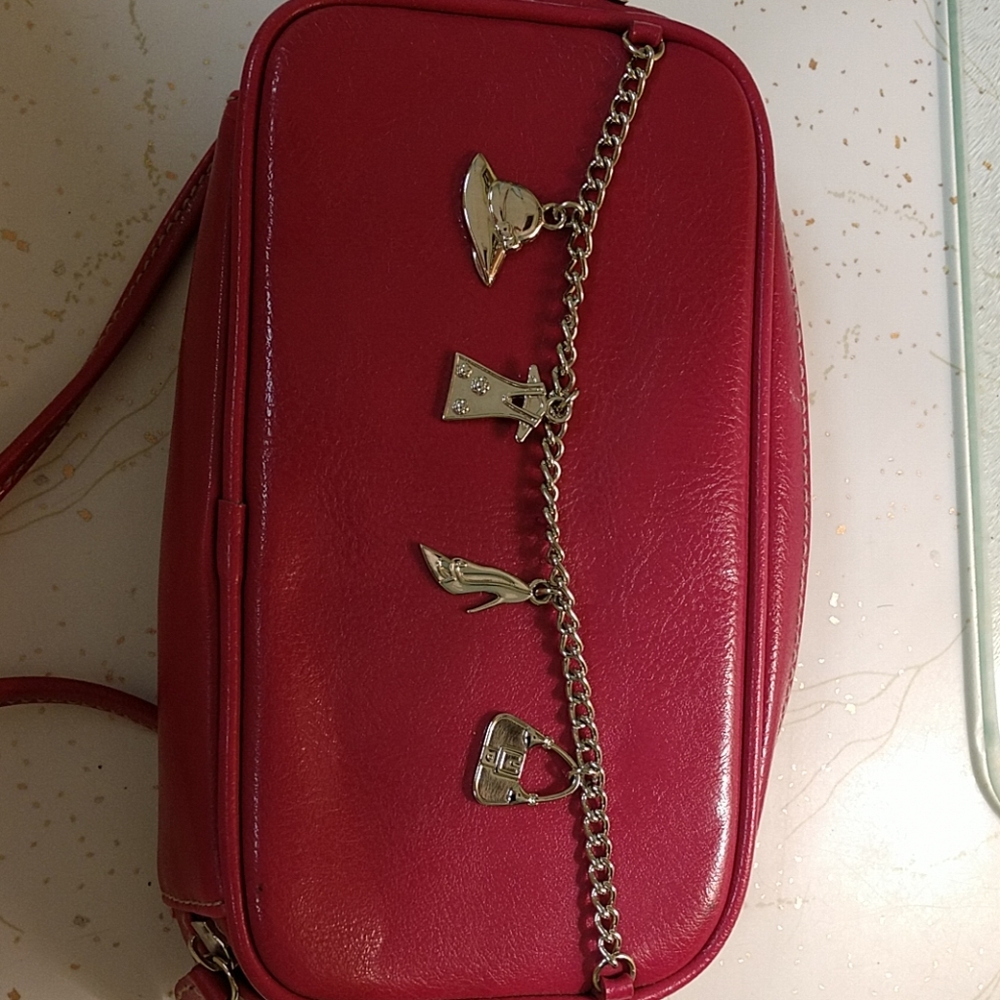 Hot pink cross body purse